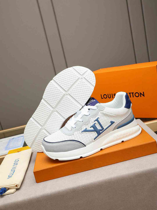 Sneaker LOUIS VUITTON BLANC LOGO BLEU
