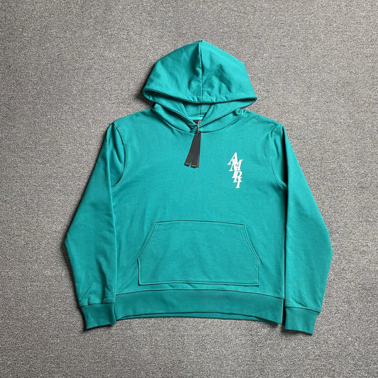 Sweat à capuche Amiri céruléen