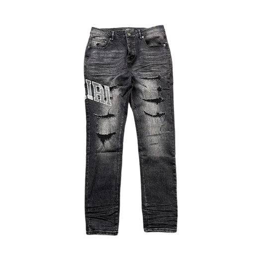 JEAN NOIR AMIRI VARSITY