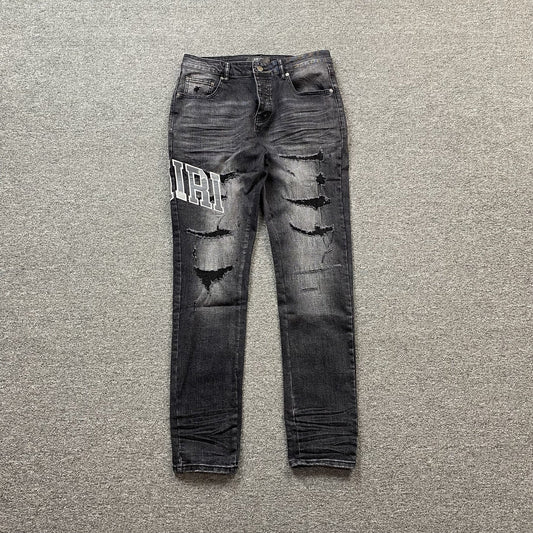 JEAN NOIR AMIRI VARSITY