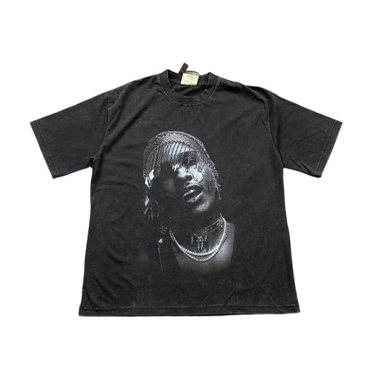 T-SHIRT ICON VINTAGE A$AP ROCKY GRIS FONCÉ