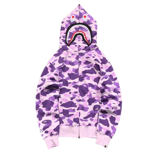 Sweat à capuche entièrement zippé BAPE COLOR CAMO VIOLET