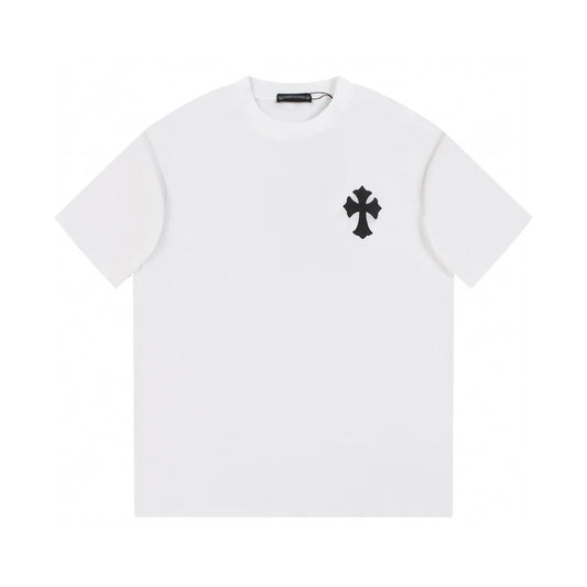 T-SHIRT CHROME HEARTS CROIX NOIRE BLANC