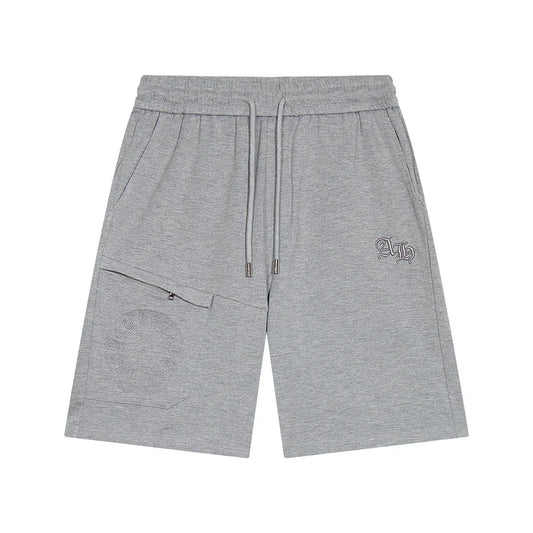 SHORT GRIS AVEC LOGO FER À CHEVAL CHROME HEARTS