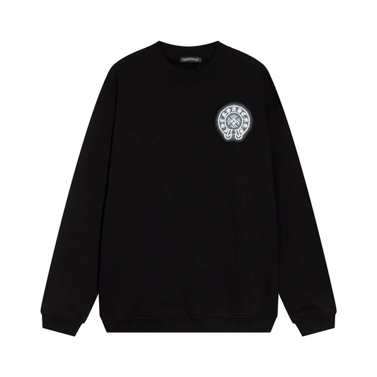 SWEAT-SHIRT CHROME HEARTS BLACK CROSS NOIR