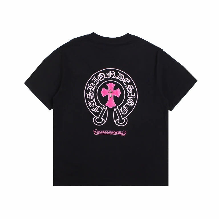 T-SHIRT CHROME HEARTS ROSE NOIR