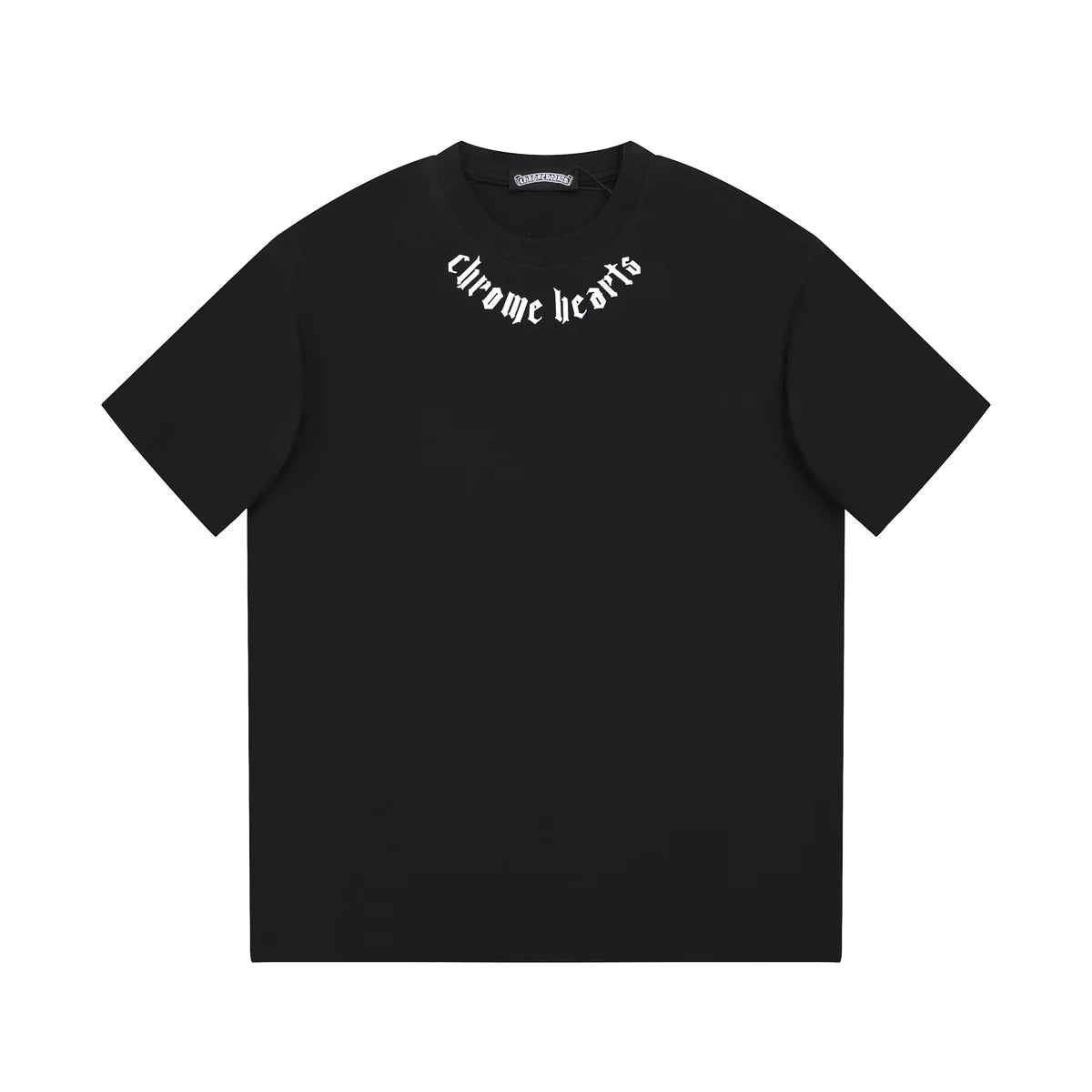T-SHIRT COL LOGO CHROME HEARTS NOIR