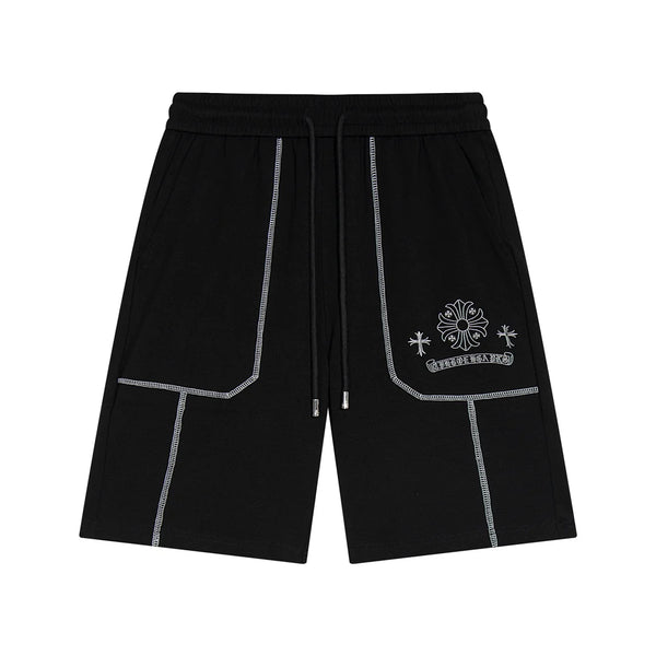 SHORT BRODERIE BLANC CHROME HEARTS NOIR