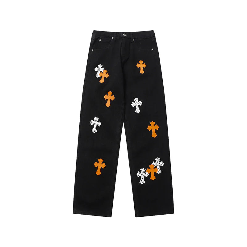 CH CROW HEARTS JEANS NOIR