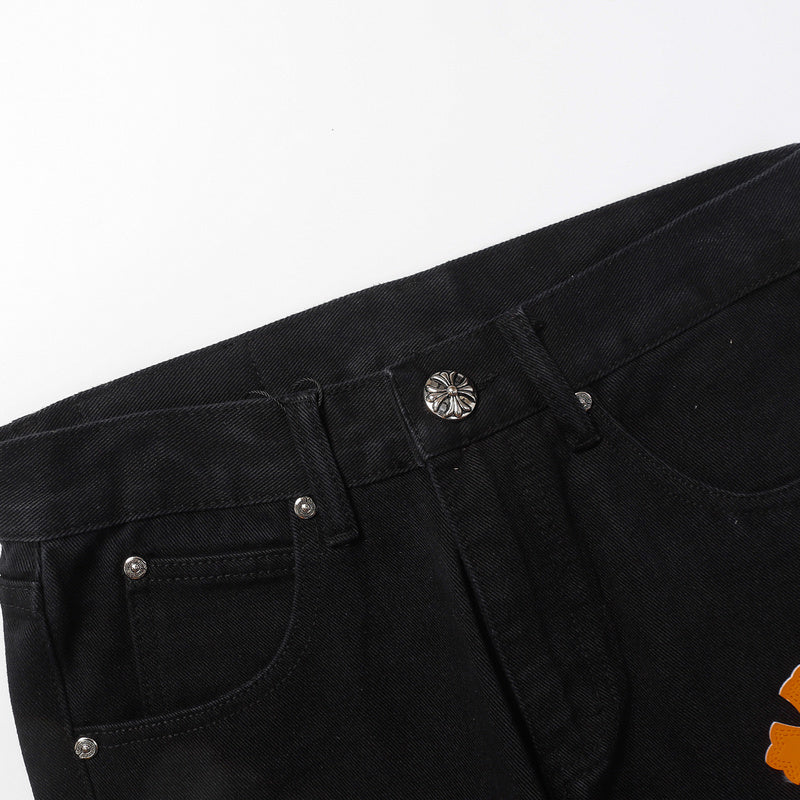 CH CROW HEARTS JEANS NOIR