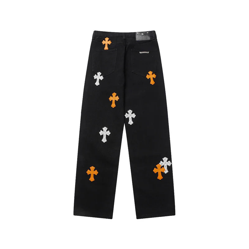 CH CROW HEARTS JEANS NOIR