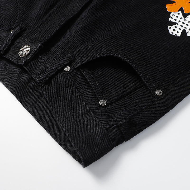 CH CROW HEARTS JEANS NOIR