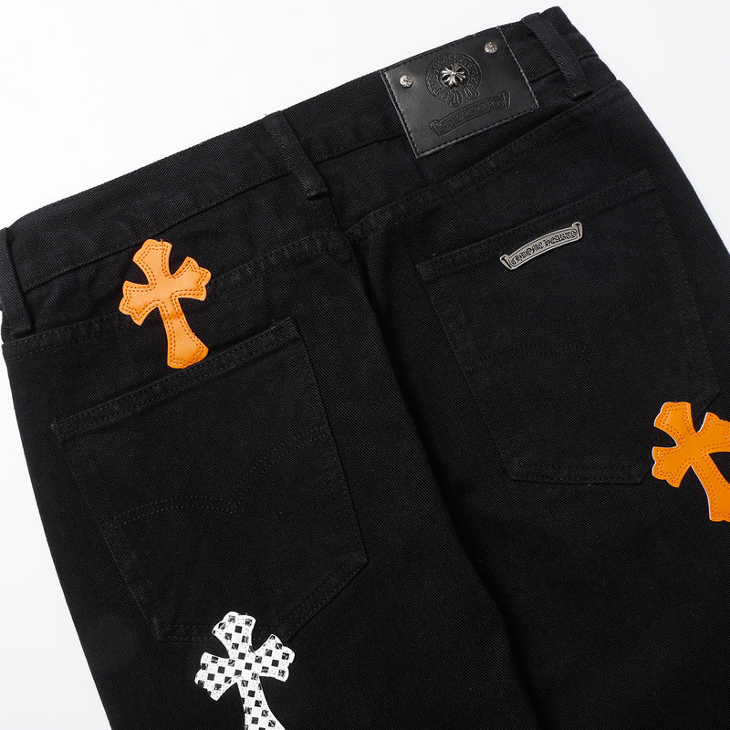 CH CROW HEARTS JEANS NOIR