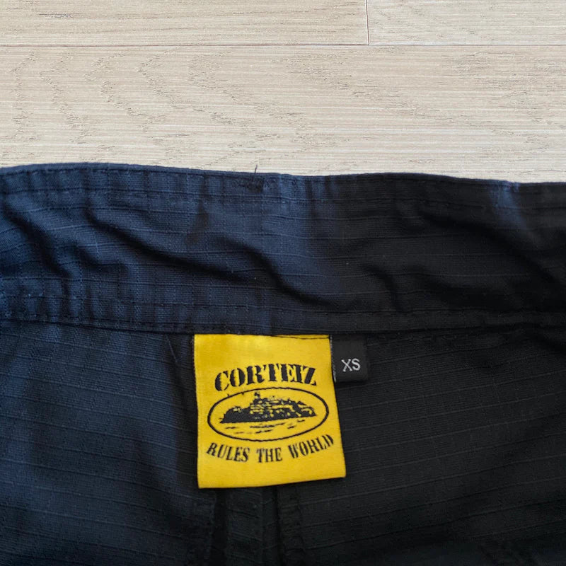PANTALON CARGO CORTEIZ ALCATRAZ GUERRILAZ NOIR/JAUNE