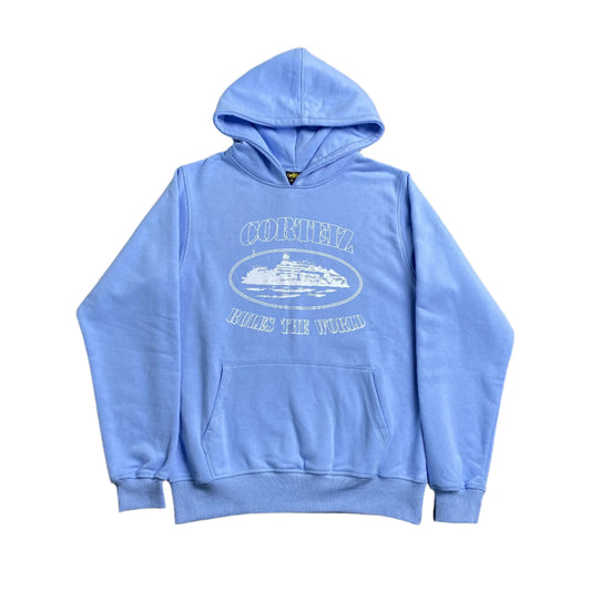 Sweat à capuche Corteiz Alcatraz Bleu bébé