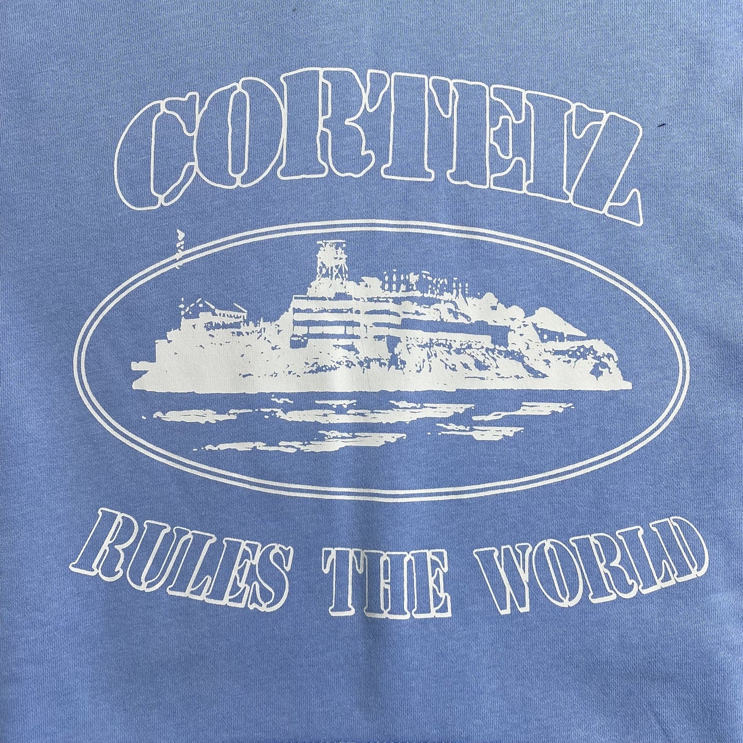 Sweat à capuche Corteiz Alcatraz Bleu bébé