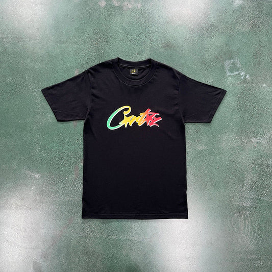 T-SHIRT CORTEIZ ALLSTARZ NOIR DÉGRADÉ RASTA