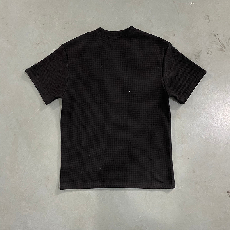 T-SHIRT GAUFRÉ CORTEIZ INSIGNIA NOIR