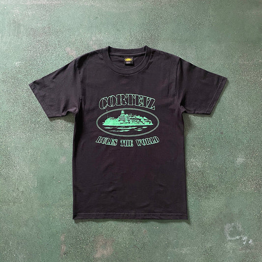 T-SHIRT CORTEIZ OG ALCATRAZ NOIR VERT