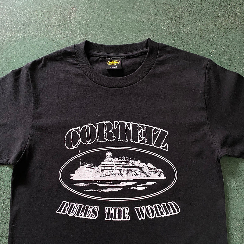 T-SHIRT CORTEIZ OG ALCATRAZ NOIR BLANC
