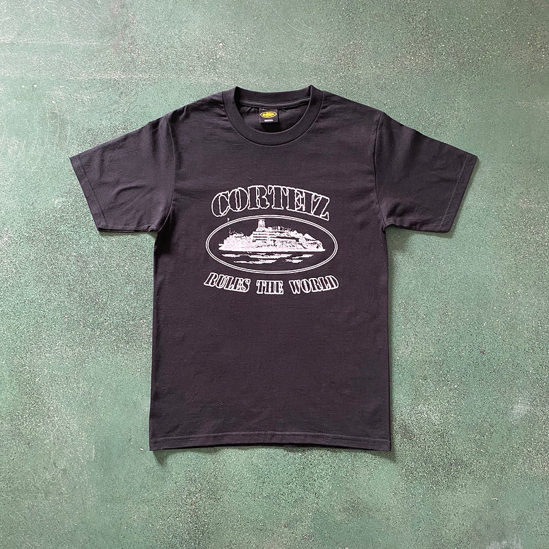 T-SHIRT CORTEIZ OG ALCATRAZ NOIR BLANC