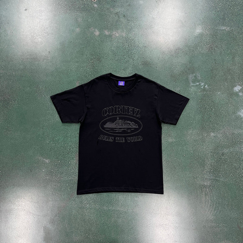 T-SHIRT CORTEIZ OG ALCATRAZ TRIPLE NOIR
