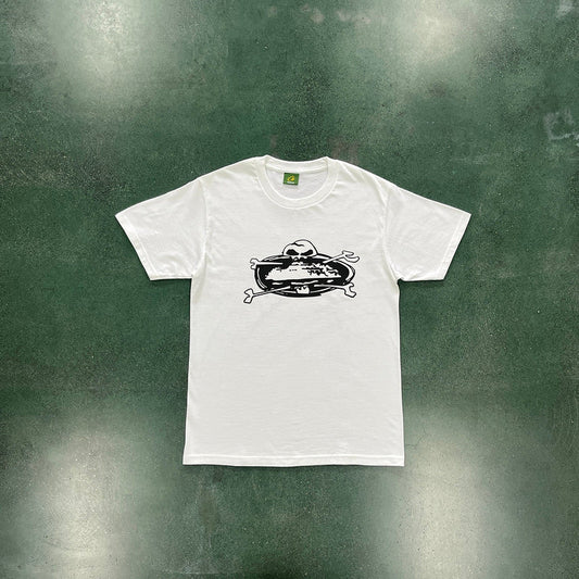 T-SHIRT CORTEIZ CRÂNE BLANC