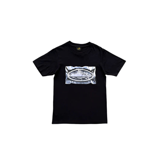 T-shirt noir sous vide Corteiz