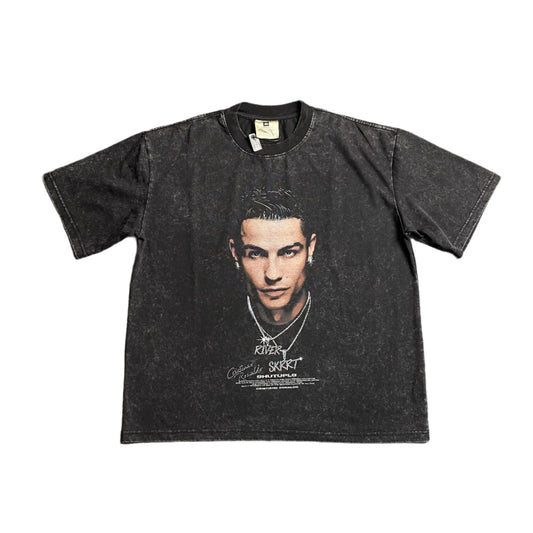 T-SHIRT ICON CR7 GRIS FONCÉ
