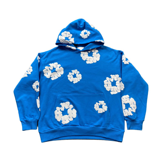 Sweat à capuche Denim Tears bleu azur