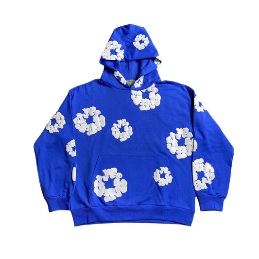 Sweat à capuche Denim Tears bleu foncé