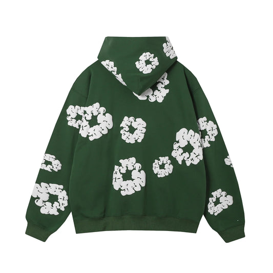 Sweat à capuche Denim Tears vert foncé