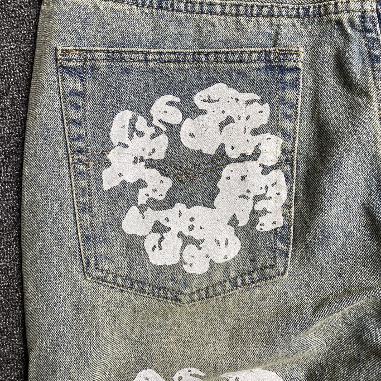 Jean Denim Tears x Levi's sale délavé clair