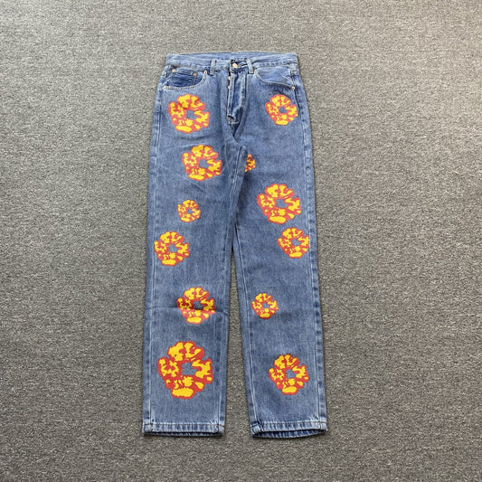 Jean Denim Tears x OFFSET délavage clair