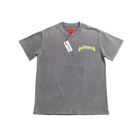 T-SHIRT GODSPEED BALACLAVA SZN GRIS DÉLAVÉ