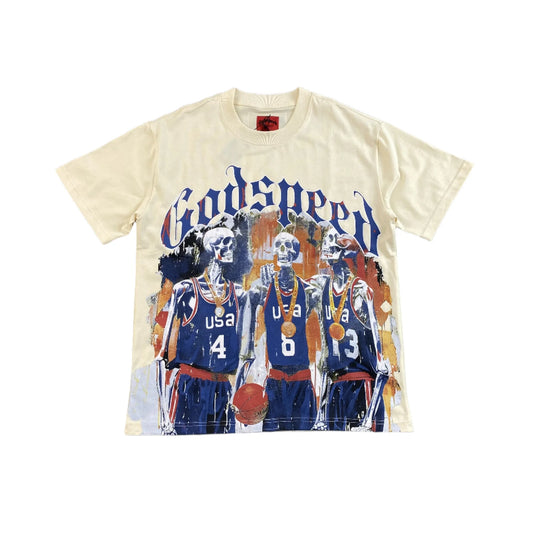 T-SHIRT GODSPEED DREAMTEAM 24' OS BLANC