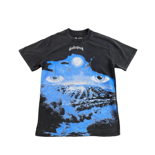T-SHIRT GODSPEED HILLS HAVE EYES NOIR DÉLAVÉ