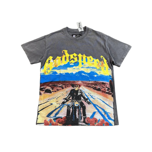 T-SHIRT LONGUE ROUTE SOLITAIRE GRIS GODSPEED