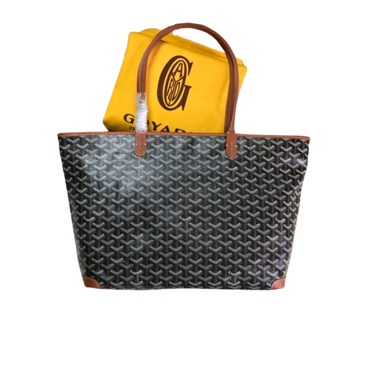 SAC GOYARD ARTOIS PM TOTE BAG noir & TAN