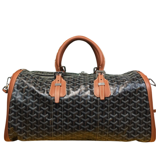 SAC GOYARD BOSTON 50 TRAVEL BAG noir & TAN