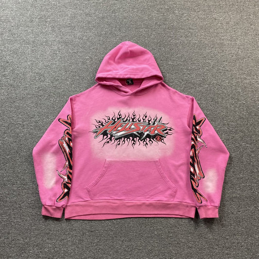 Sweat à capuche rose Hellstar Brainwashed Without Brain