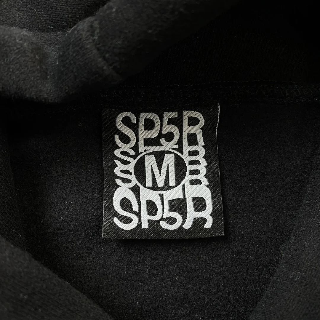 Sweat à capuche noir Juice Wrld x Sp5der
