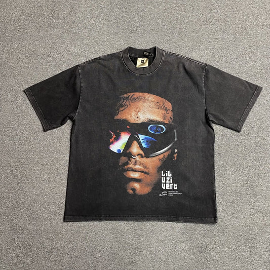 T-SHIRT ICON LIL UZI VERT gris foncé