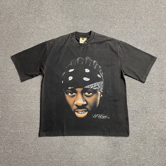 T-SHIRT ICON SLIL WAYNE GRIS FONCÉ
