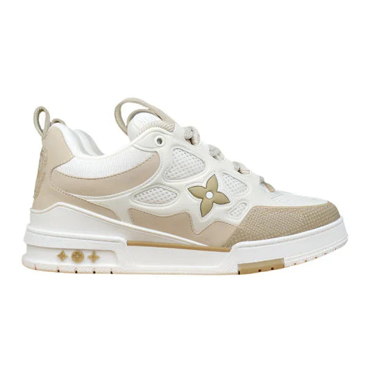 LOUIS VUITTON SKATE SNEAKER BEIGE BLANC
