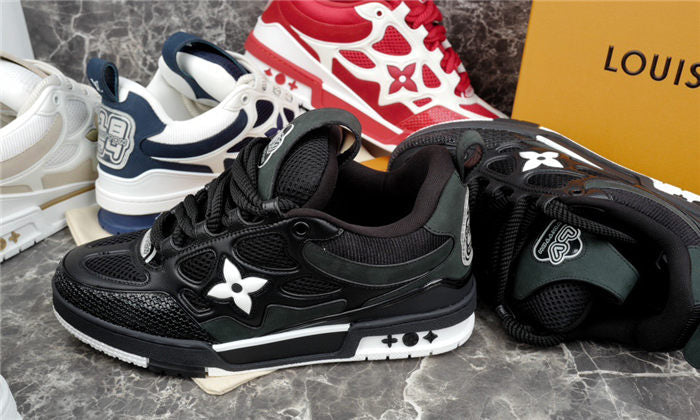 LOUIS VUITTON SKATE SNEAKER BLACK WHITE