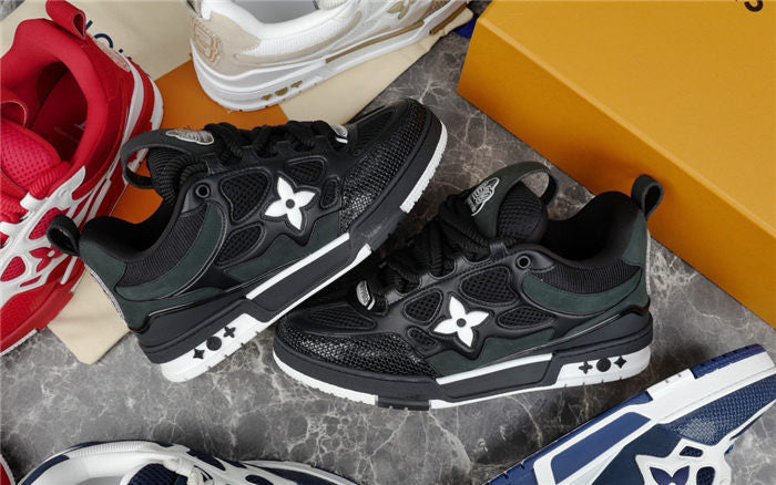 LOUIS VUITTON SKATE SNEAKER BLACK WHITE