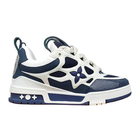 LOUIS VUITTON LV SKATE SNEAKER MARINE ET BLANC
