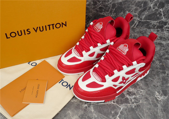 LOUIS VUITTON SKATE SNEAKER RED WHITE
