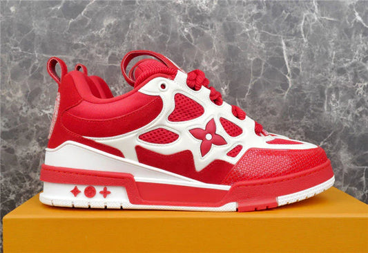 LOUIS VUITTON LV SKATE SNEAKER ROUGE ET BLANC